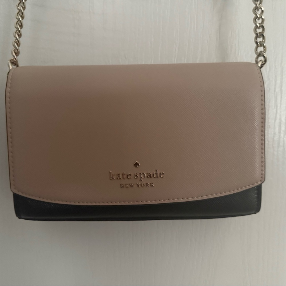 Kate Spade Tan and Black Crossbody Bag